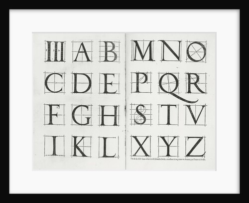 Serlio's alphabet, 1539 by Sebastiano Serlio
