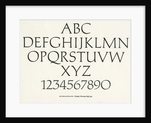 Michelangelo alphabet by Anonymous