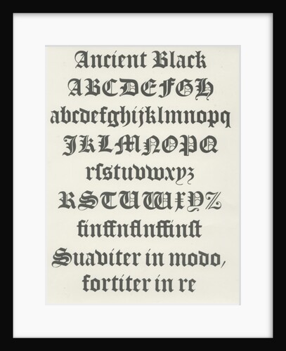 Ancient Black typeface by Anonymous
