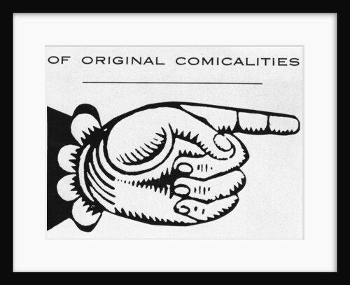 Pointing finger by Anonymous