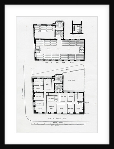 St Giles' Schools Endell Street, 1860 by English School