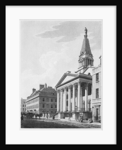 St George's Bloomsbury, 1799 by Thomas Malton Jnr.