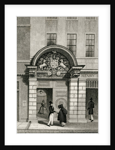 Barber Surgeon's Hall, Monkwell Street, 1830 by Thomas Hosmer Shepherd