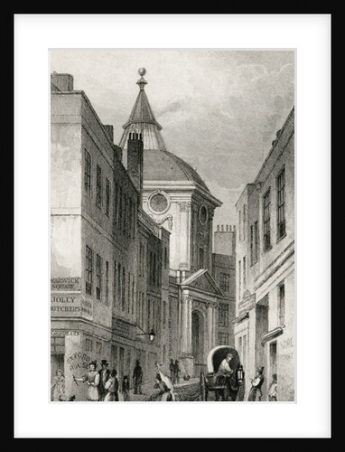 Physician's College, Warwick Lane, 1830 by Thomas Hosmer Shepherd