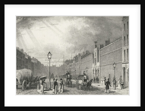 Farringdon Street and the Fleet Prison, 1830 by Thomas Hosmer (after) Shepherd