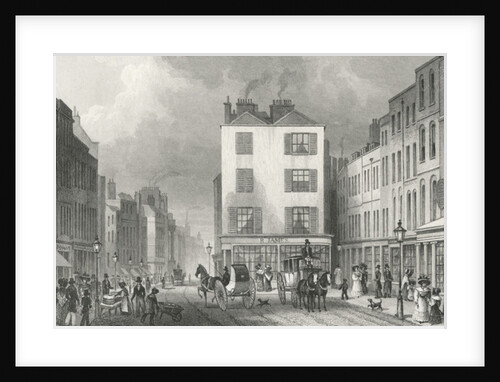 Middle Row Holborn, 1830 by Thomas Hosmer (after) Shepherd