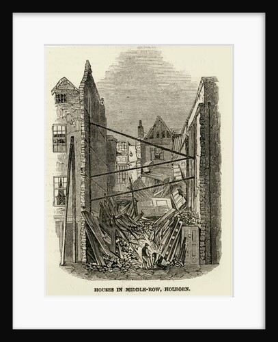 Houses in Middle-Row Holborn, 1846 by English School