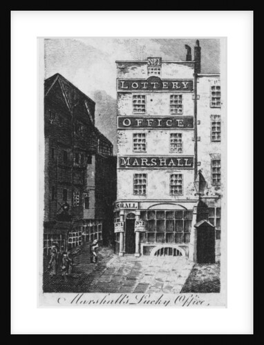 Marshall's Lucky Office Holborn-Bars, c.1817 by English School
