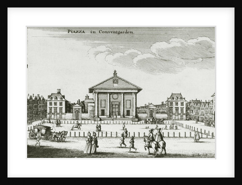 Piazza in Covent Garden, 1640 by Wenceslaus Hollar
