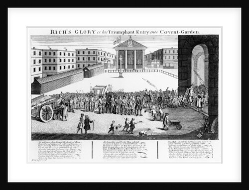 Rich's Glory or his Triumphant Entry into Covent-Garden, 1732 by English School