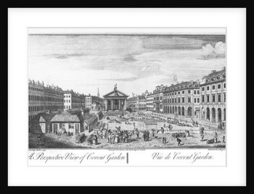 A Perspective View of Covent Garden, 1741 by I. (after) Maurer