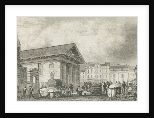 St Paul's Covent Garden, c.1810 by Thomas Hosmer (after) Shepherd