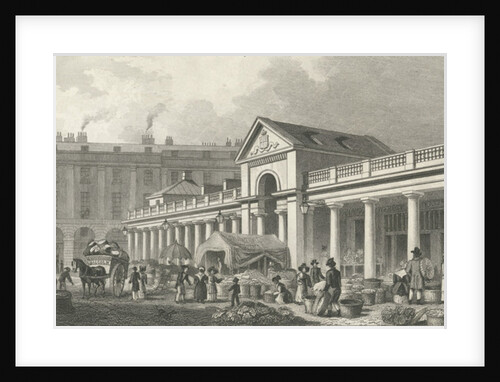 The N.W. facade of the new Covent Garden market, 1827-30 by Thomas Hosmer Shepherd