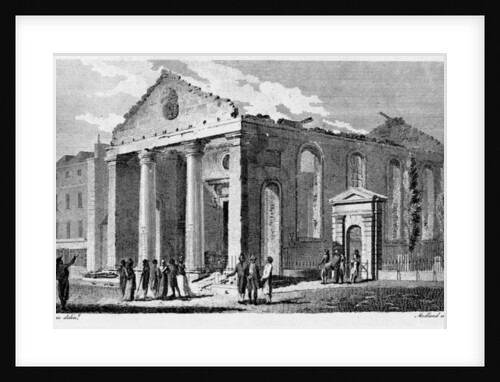 Ruins of St Paul Covent Garden, 1795 by Edward (after) Dayes