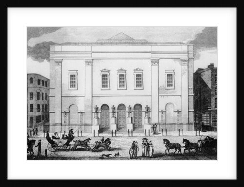 Front View of the Theatre Royal Drury Lane, 1812 by English School