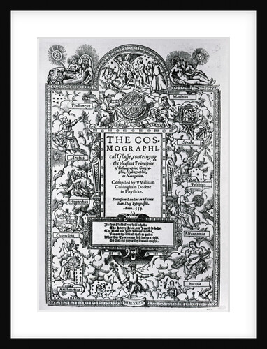 Titlepage of 'The Cosmographical Glass', 1559 by John the Elder Bettes