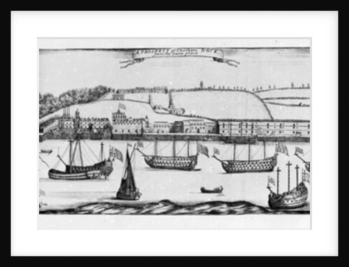 A Prospect of Chatham Dock from Finsbery Windmill by English School