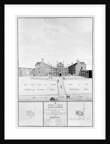 A View of the Navy Office in London by English School