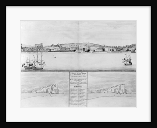 A View of His Majesty's Dockyard at Woolwich taken from the opposite Side of the Thames, 1698 by English School