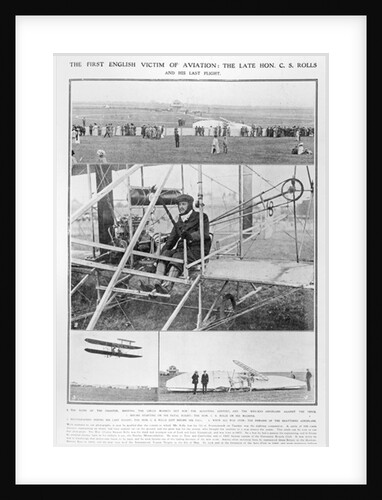 The first English victim of aviation: the Late Hon. C.S. Rolls, and his last flight by English Photographer