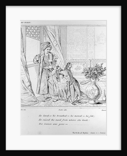 Scene from The Bride of Abydos by Lord Byron by Alexandre Colin