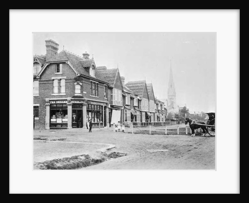 Corner of Chase Side and Chase Green Avenue, c.1890 b/w photo) by English Photographer