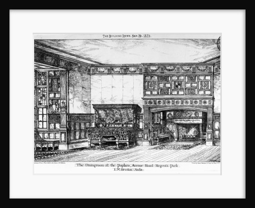 The Dining Room at the Poplars, Avenue Road, Regents Park by English School