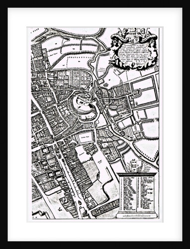 Loggan's map of Oxford, Western Sheet by David Loggan