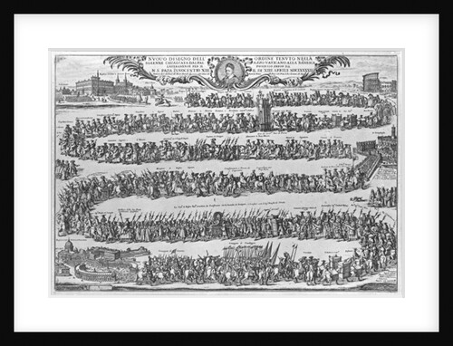 The Procession of Pope Innocent XII from the Vatican on his formally taking possession of St John, 1692 by Italian School