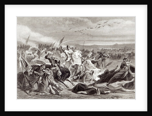 The Battle of Kalka by Adolphe (after) Yvon