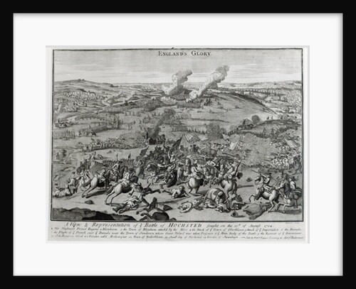 A View and Representation of the Battle of Hochsted, 13th August 1704 by English School