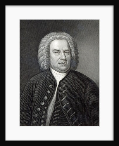 Portrait of Johann Sebastian Bach, German composer by Elias Gottleib (after) Haussmann