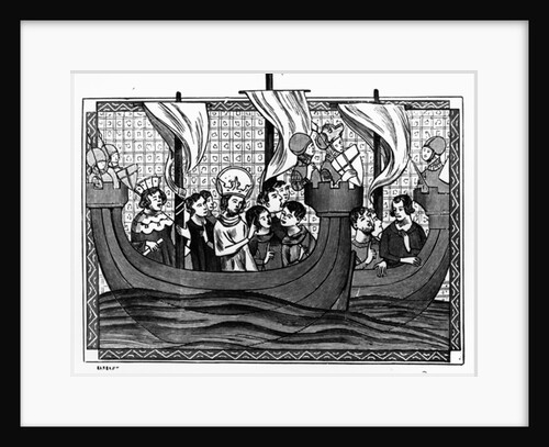 Departure of St. Louis for the Crusade by School French