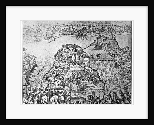 Map of the Siege of Malta in 1565 by Italian School