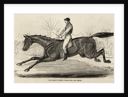 The Harrow Steeple Chase: The Last Brook by English School