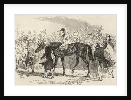 Sir Tatton Sykes leading in the winner of the St. Leger by English School