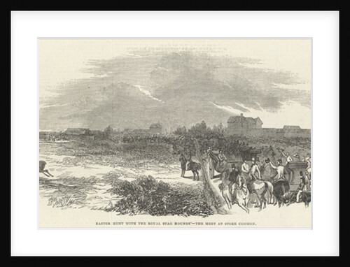 Easter Hunt with the Royal Stag Hounds: the Meet at Stoke Common by English School
