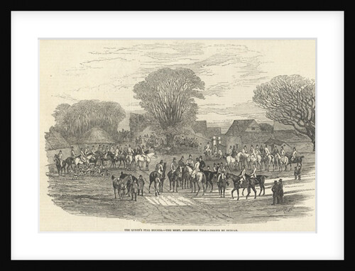 The Queen's Stag Hounds: The Meet, Aylesbury Vale by Edward Duncan