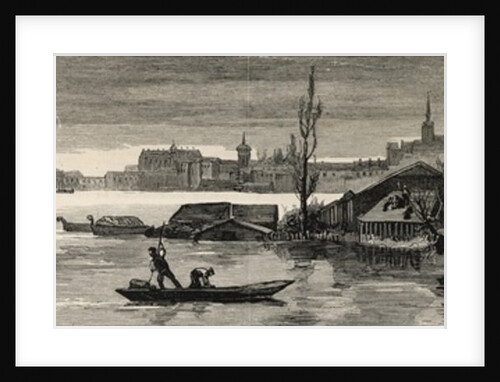 The disastrous floods in Austria-Hungary: View of Raab lately inundated by the Danube by English School