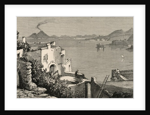 The Disastrous Earthquake at Ischia: The beach and town of Casamicciola from the village of Lacco by English School