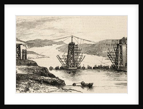 The recent tour of the Viceroy of India in the Punjaub: the new bridge over the Indus at Attock now nearly completed by English School