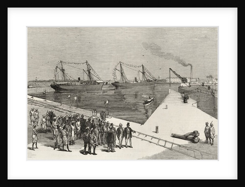 Visit of the Viceroy of India to the Sassoon Dock at Bombay by English School