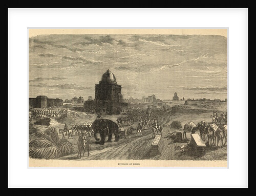 Environs of Delhi, 1857 by English School