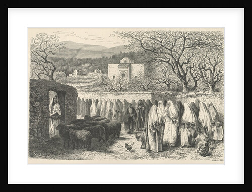 Marabout and Procession: Tlemcen by Edouard Riou