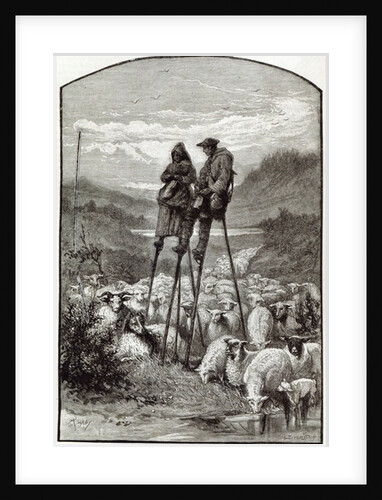 A Pastoral in the Landes by English School