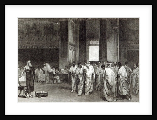 Appius Claudius persuading the Senate to reject Pyrrhus' offer of Peace by Cesare Maccari