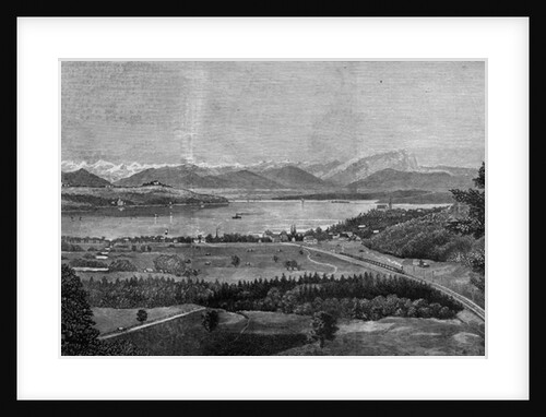 The Starnberg Lake, near Munich, where the late King of Bavaria drowned himself by English School
