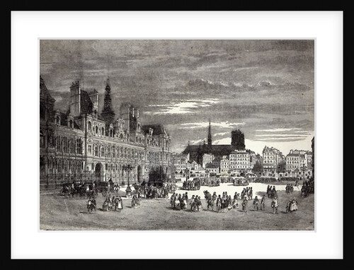 Hotel de Ville, Paris, 1847 by English School