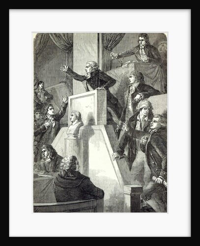 Meeting of the National Assembly, 1791 by English School