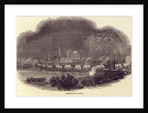 Illuminations of Cologne, 23rd August 1845 by English School